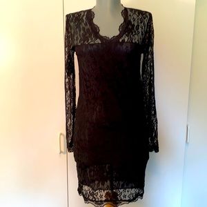 S•Y•L Black Lace Cocktail Dress